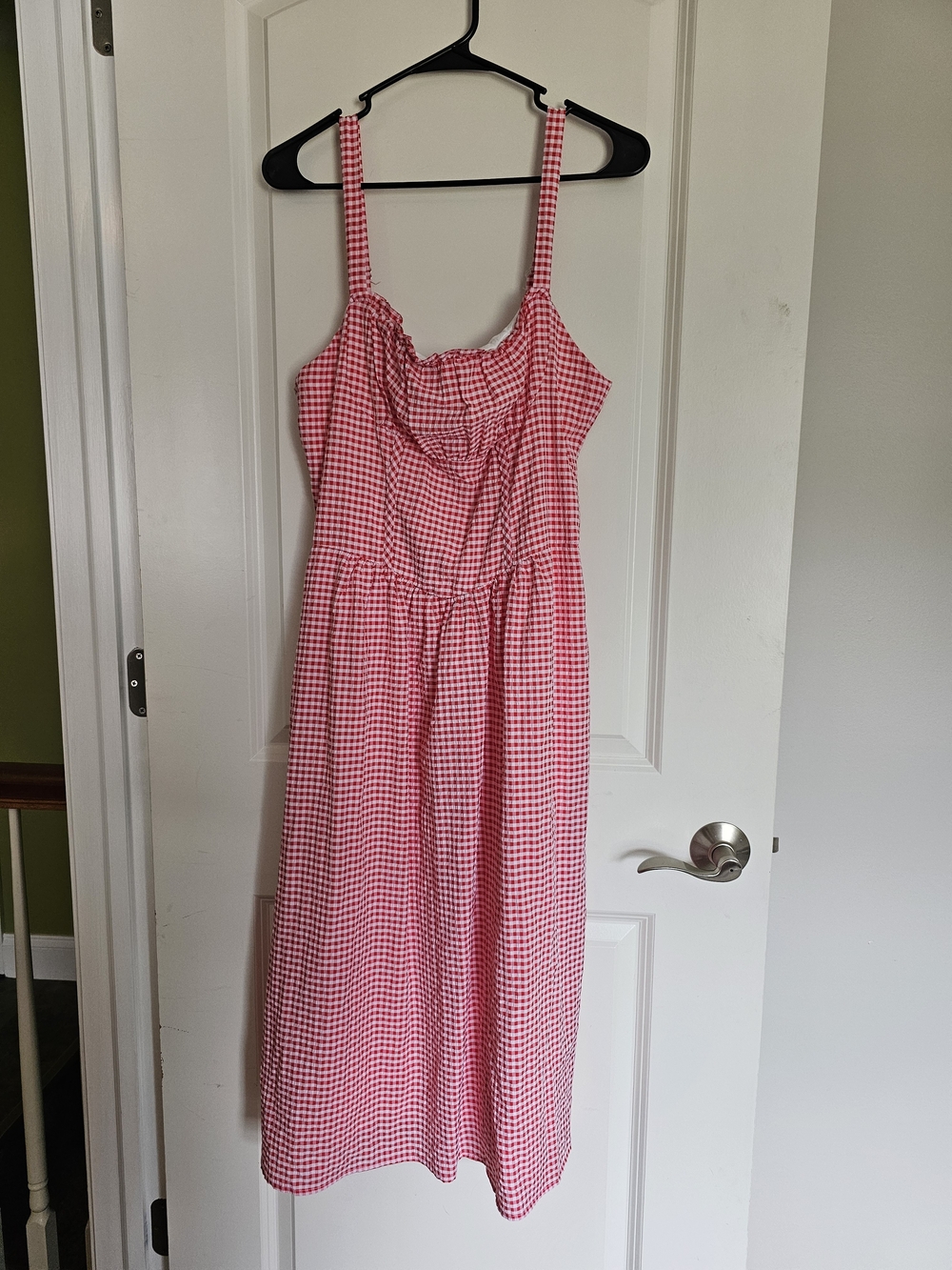 wild fable Red Gingham Midi Dress